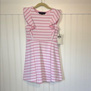 Polo by Ralph Lauren Pink Striped Kids Dress Size S 7 yr